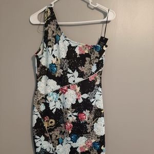 Snaks in the Grass Dress One Shoulder